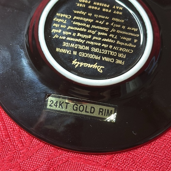 π₯Dynasty FINE CHINA Original Chokin Art Collection 24KT Gold Rim Mini Plate - Picture 4 of 7